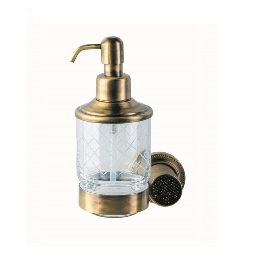 Изображение товара Дозатор Boheme Royal Cristal 10932-BR-B, бронза с черными кристаллами