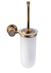 Изображение товара Ершик для унитаза Boheme Royal Cristal настенный бронза черные кристаллы 10933-BR-B