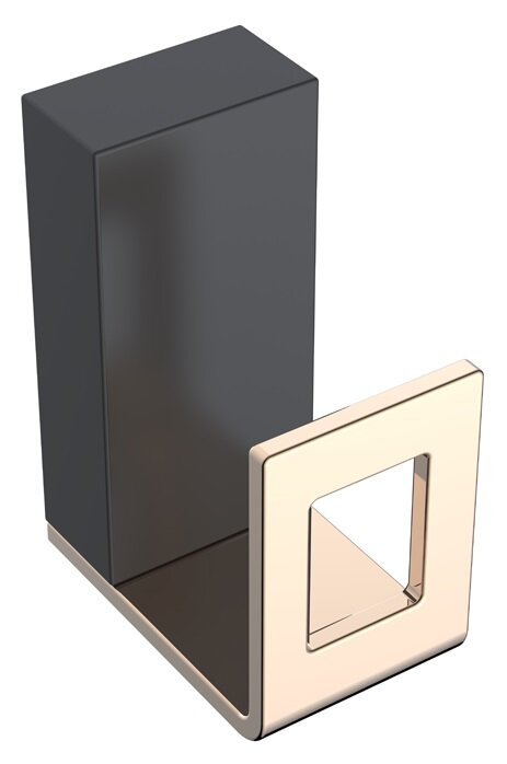 Изображение товара Крючок настенный Boheme Q черный и золото латунь 10946-G-B