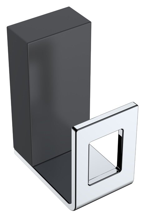 Изображение товара Крючок Boheme Q для настенной установки, латунь, черный хром