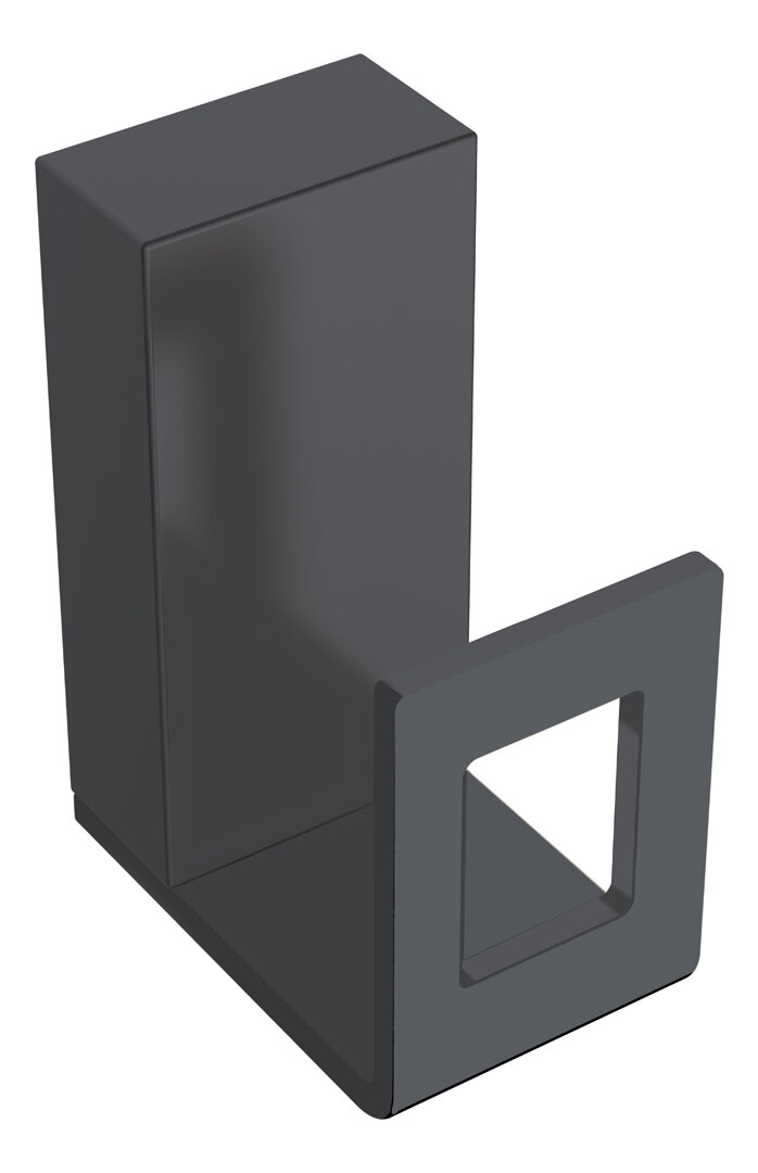 Изображение товара Крючок Boheme Q черный настенный из латуни 10946-B