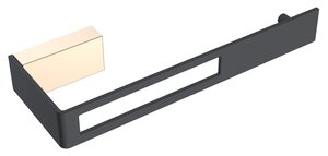 Изображение товара Полотенцедержатель Boheme Q, черный, золото, 10945-G-B