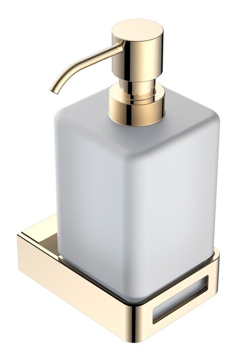 Изображение товара Дозатор жидкого мыла Boheme Q, золото, настенный, латунь, 16.3 см