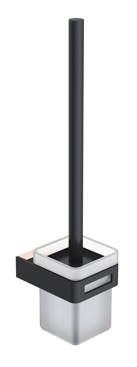 Изображение товара Ершик для унитаза Boheme Q настенный, черный, золото, 10954-G-B