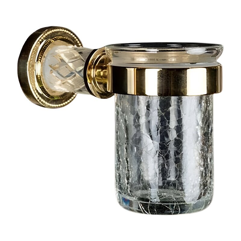 Изображение товара Стакан для зубных щеток Boheme Murano Cristal с настенным креплением золото Изображение товара Стакан для зубных щеток Boheme Murano Cristal с настенным креплением золото