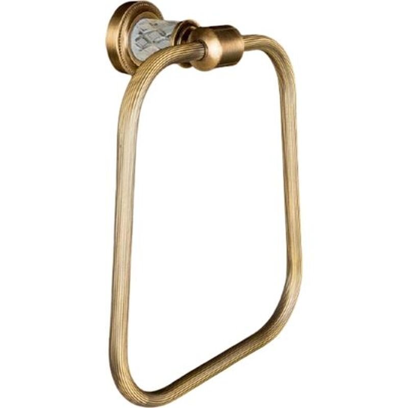 Изображение товара Полотенцедержатель Boheme Murano Cristal кольцо, бронза, 10905-CRST-BR