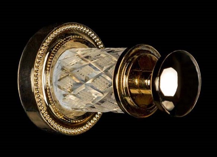 Изображение товара Настенный крючок Boheme Murano Cristal золото, стиль ретро, Италия
