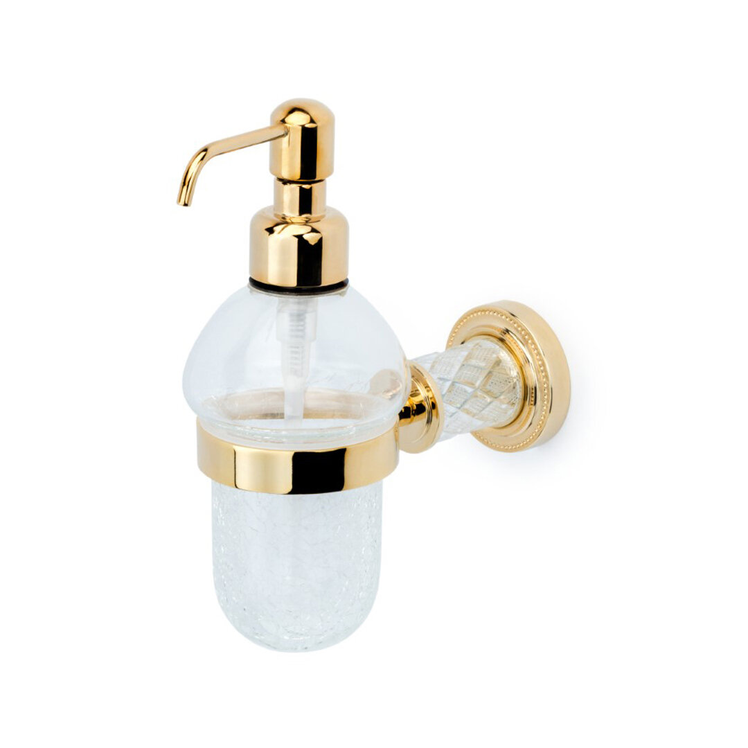 Изображение товара Дозатор жидкого мыла Boheme Murano Cristal, золото, 10912-CRST-G Изображение товара Дозатор жидкого мыла Boheme Murano Cristal, золото, 10912-CRST-G