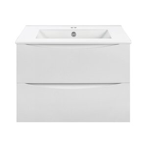 Изображение товара Тумба под раковину Vincea Mia 60 см, подвесная, белый глянцевый, VMC-2MC600GW