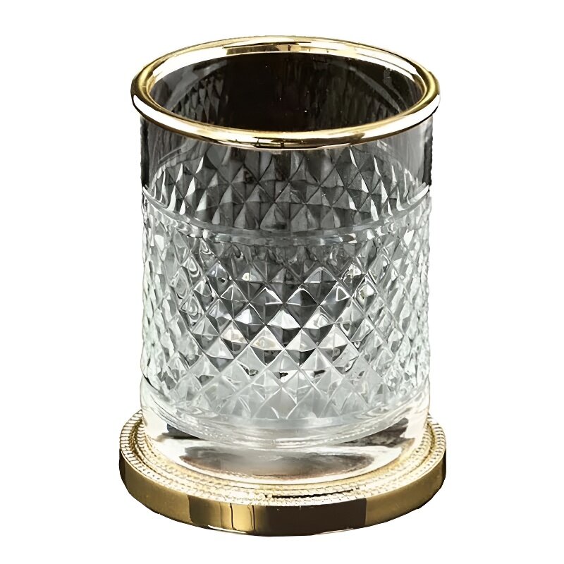 Изображение товара Стакан для зубных щеток Boheme Murano Cristal настольный, золото, 10218