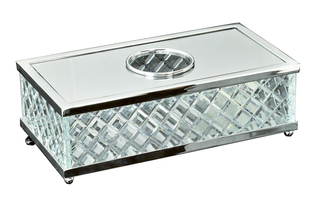 Изображение товара Диспенсер Boheme Murano Cristal, хром, 26.5х14х8.5 см, ретро стиль