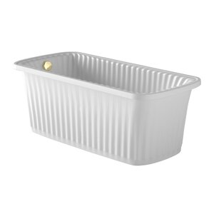 Изображение товара Массивная ванна Migliore Olivia Panello 174х80 см литьевой мрамор золотая фурнитура