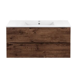 Изображение товара Тумба под раковину Vincea Mia 100 см, подвесная, дерево, VMC-2MC100RW