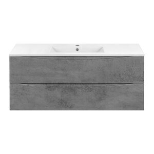 Изображение товара Подвесная тумба под раковину Vincea Mia 120 см серый бетон Италия