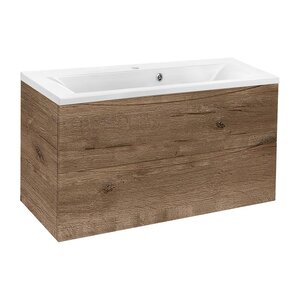 Изображение товара Тумба под раковину Vincea Mia 90 см, подвесная, дуб винтаж, VMC-2MA900VO