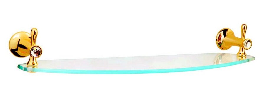 Изображение товара Полка Boheme Chiaro 10507 круглая настенная золото из латуни и стекла