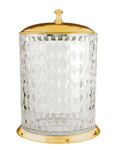 Изображение товара Ведро для мусора Boheme Chiaro 10518 хрусталь, золото