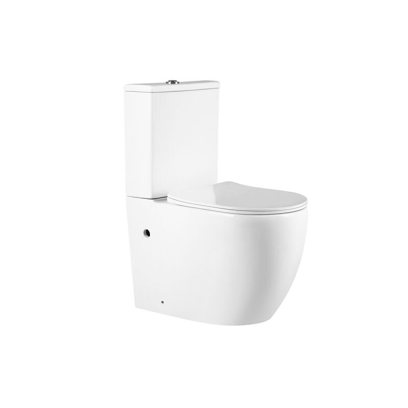 Изображение товара Напольный унитаз-компакт Vincea Evo VT2-34 белый с микролифтом и двухрежимным сливом