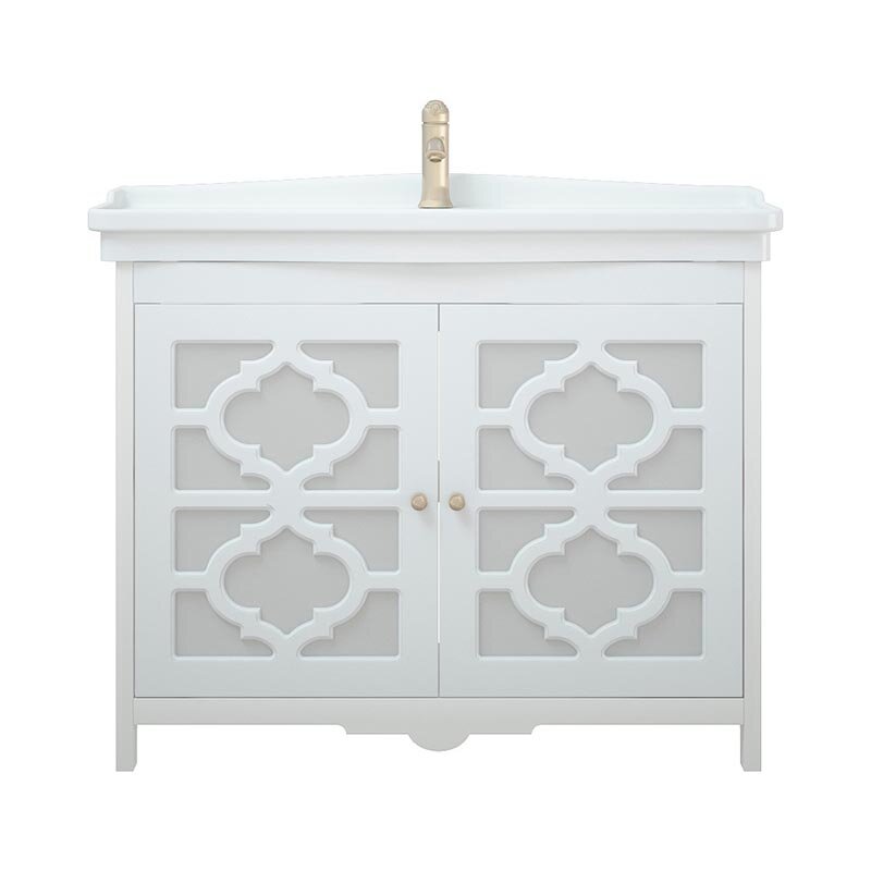 Изображение товара [Тумба] Corozo Манойр 85 Напольная Белый матовый