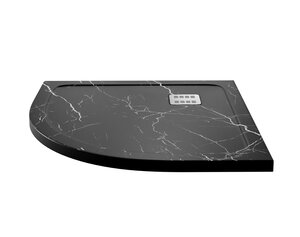 Изображение товара Душевой поддон WasserKRAFT Neime 19T 19T01, 90 х 90 см, черный, текстура - мрамор