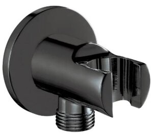 Изображение товара Шланговое подключение E.C.A. черный матовый, угловое, вертикальное 102199523C1EX