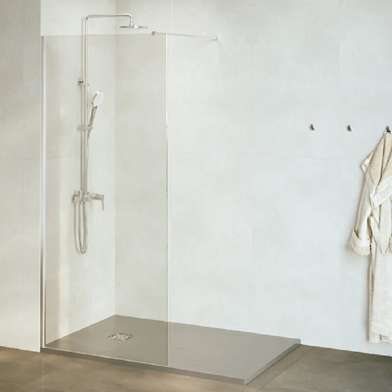 Изображение товара Душевая стенка RGW Walk In WA-002 110 см прозрачное стекло хром профиль