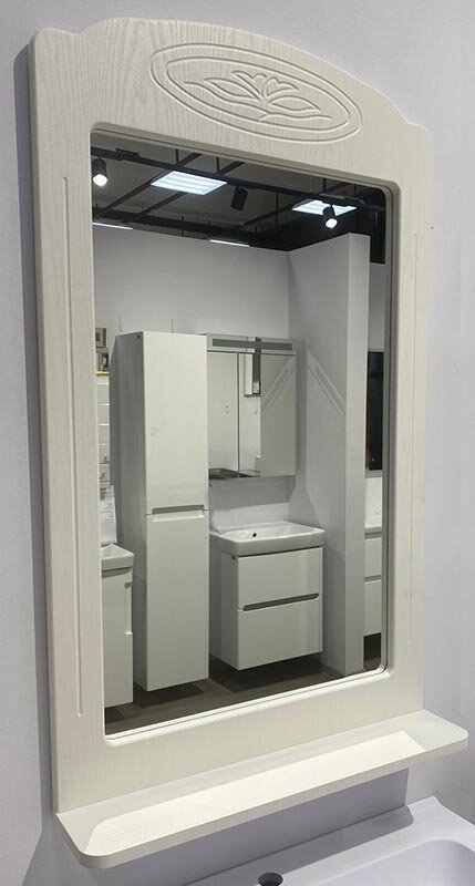 Изображение товара Зеркало Stella Polar 60 см подвесное без подсветки бежевое Россия