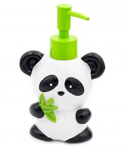 Изображение товара Дозатор жидкого мыла Ridder Panda 2168500, белый, черный, зеленый