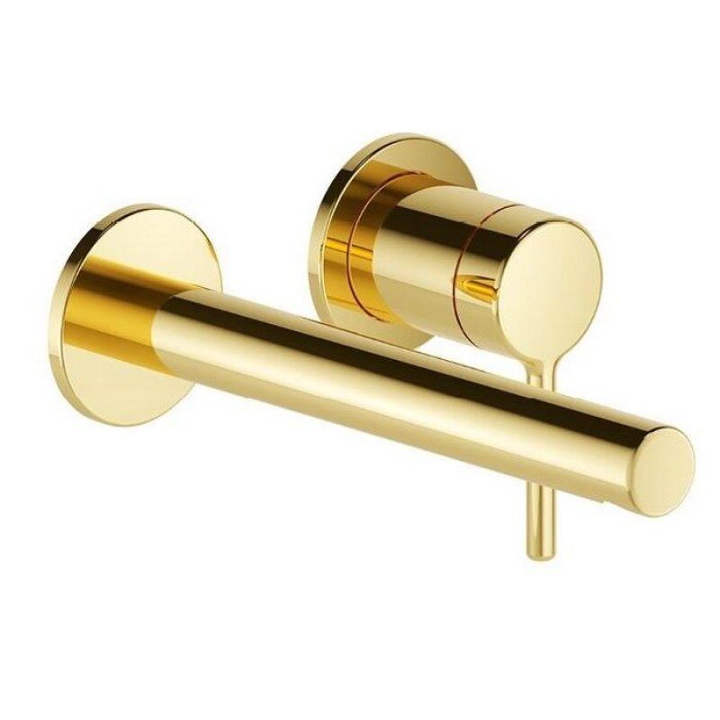 Изображение товара Смеситель Excellent Pi для раковины золото встраиваемый 2 отверстия Польша