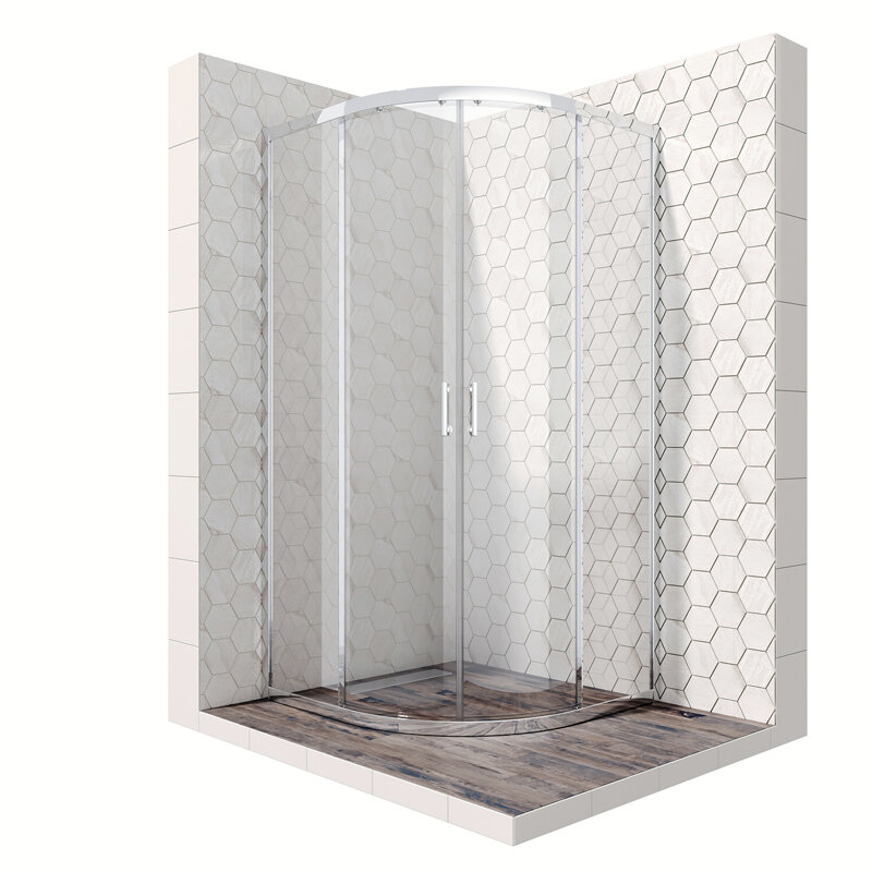 Изображение товара Душевой уголок Ambassador Kingston хром 90х90х200 см с прозрачным стеклом