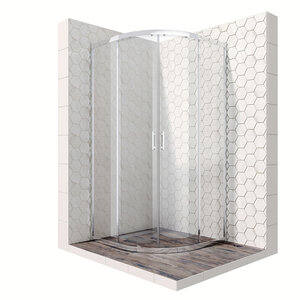 Изображение товара Душевой уголок Ambassador Kingston хром 90х90х200 см с прозрачным стеклом