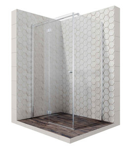 Изображение товара Душевой уголок Ambassador Diamond, 120 х 80 х 200 см, профиль хром, стекло прозрачное, 12011107L/R