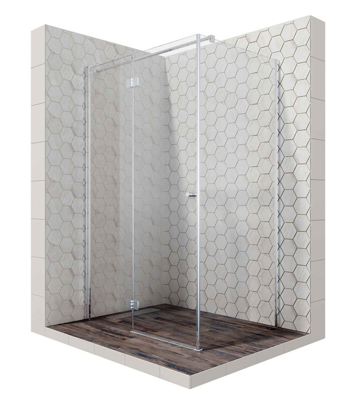 Изображение товара Душевой уголок Ambassador Diamond 120x80x200 см с распашно-складной дверью Изображение товара Душевой уголок Ambassador Diamond 120x80x200 см с распашно-складной дверью