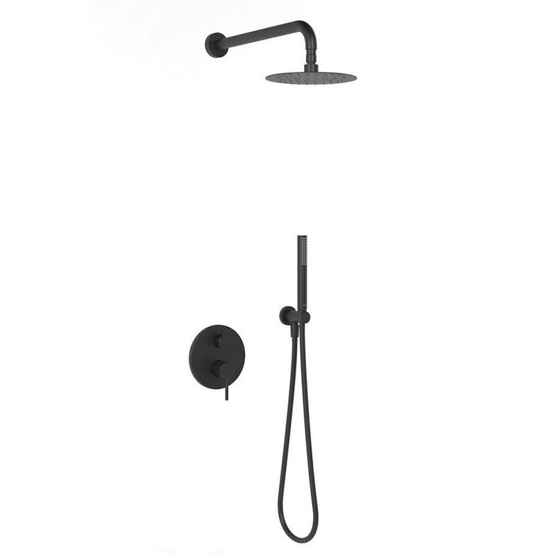 Изображение товара Душевая система Excellent Pi черный матовый 150 см комплект с верхним душем