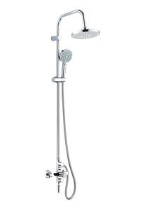 Изображение товара Душевая система Orange Push M01-911cr с поворотным изливом, хром (выставочный образец, отсутствует упаковка)