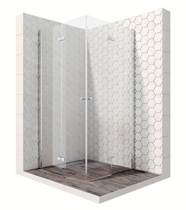 Изображение товара Душевой уголок Ambassador Nord, 100 х 100 х 200 см, профиль хром, стекло прозрачное, 13011109