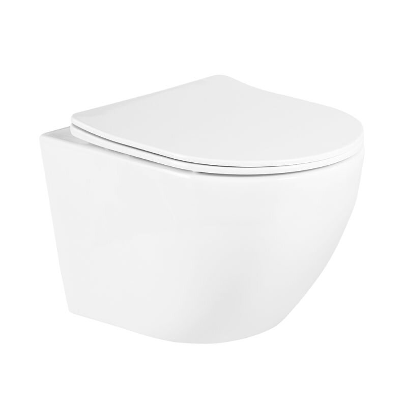 Изображение товара Подвесной безободковый унитаз BelBagno UNO с soft close, белый, Италия