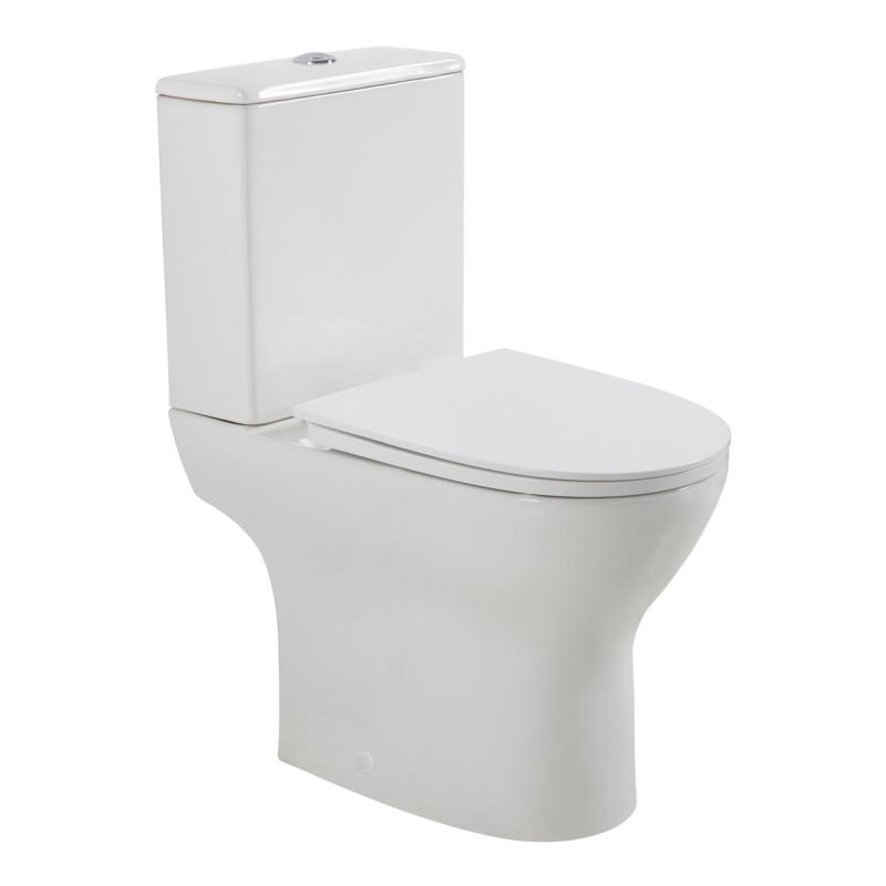Изображение товара Напольный унитаз BelBagno LOUNGE, безободковый, сиденье soft close, белый, BB045/051T/BB045CPR/BB045/051SC
