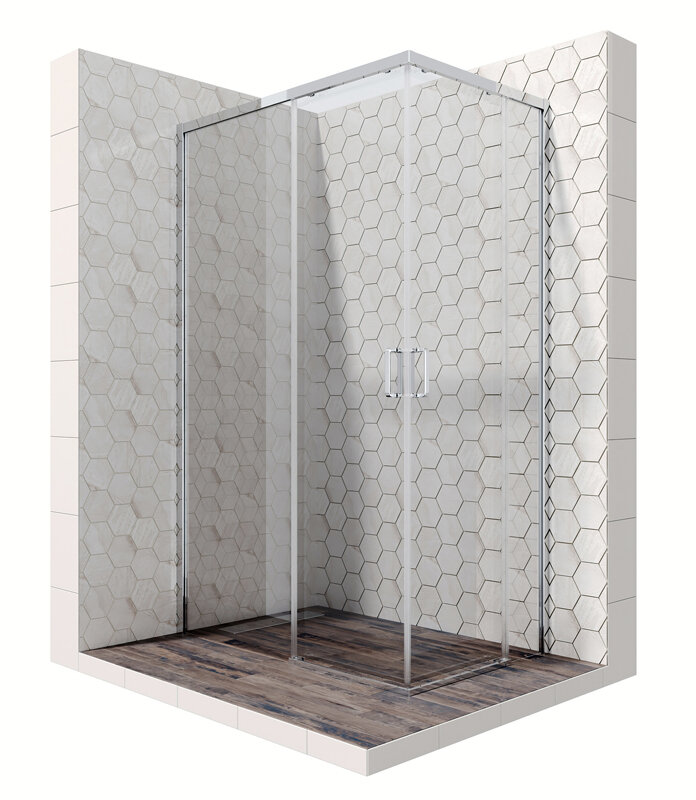 Изображение товара Душевой уголок Ambassador Queen 120x80 см хром прозрачное стекло