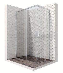 Изображение товара Душевой уголок Ambassador Queen 120x80 см хром прозрачное стекло