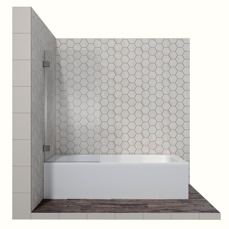 Изображение товара Душевая шторка на ванну Ambassador Bath Screens 70 х 140 см, стекло прозрачное