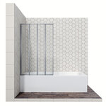 Душевая шторка на ванну Ambassador Bath Screens, 90 х 140 см, стекло прозрачное, профиль хром, 16041110L/R - фото 1