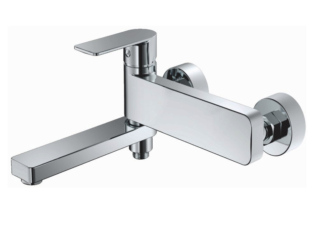 Изображение товара Смеситель для ванны и душа Haiba HB60617 хром однорычажный с поворотным изливом