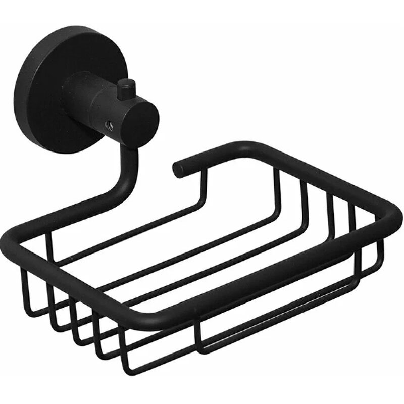 Изображение товара Мыльница с держателем Haiba HB8702-1 черная настенная из сплава металлов Изображение товара Мыльница с держателем Haiba HB8702-1 черная настенная из сплава металлов