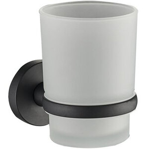 Изображение товара Стакан для щеток с держателем Haiba, черный, HB8706