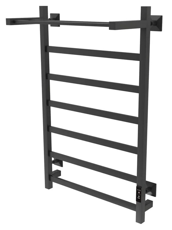 Изображение товара Полотенцесушитель электрический TERMOsmart П8, ширина 50 см, высота 80 см, с полкой, подключение универсальное, черный матовый, LF50/80BKPE