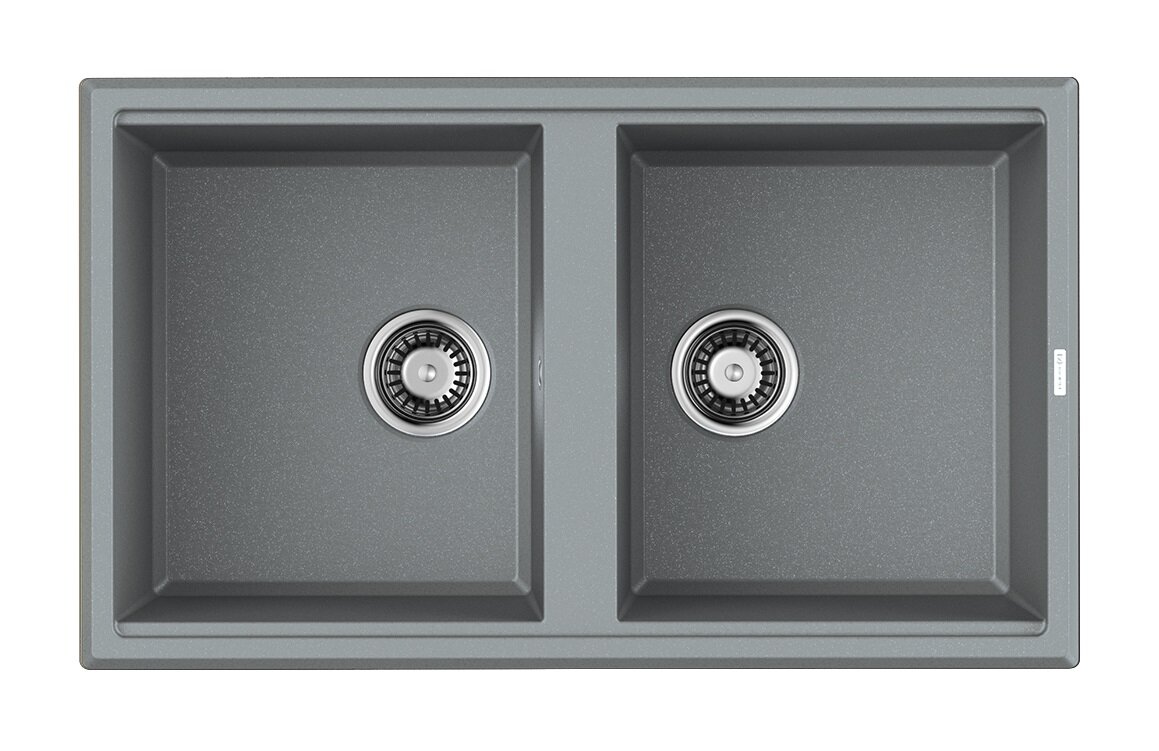 Изображение товара Кухонная мойка Omoikiri Tedori 86-2-GR искусственный камень длиной 86 см