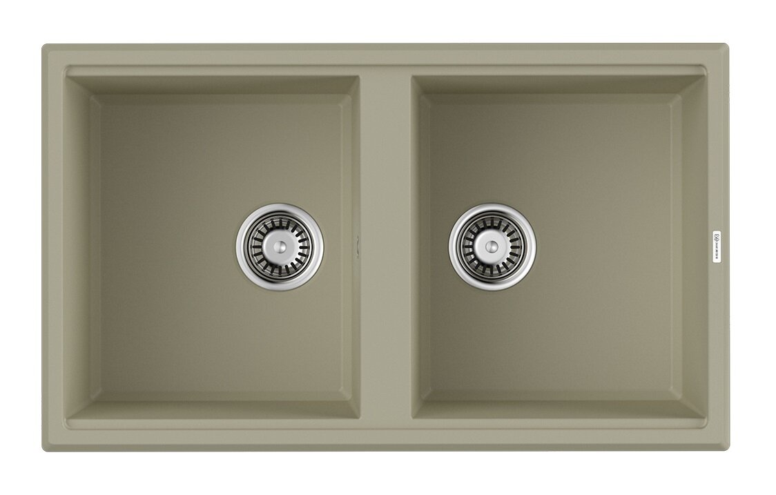 Изображение товара Мойка кухонная Omoikiri Tedori 86-2-BE ваниль искусственный камень 86x51 см