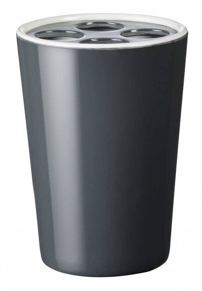 Изображение товара Стакан для зубных щеток Ridder Fashion 2001207, серый, пластиковый, 11 см