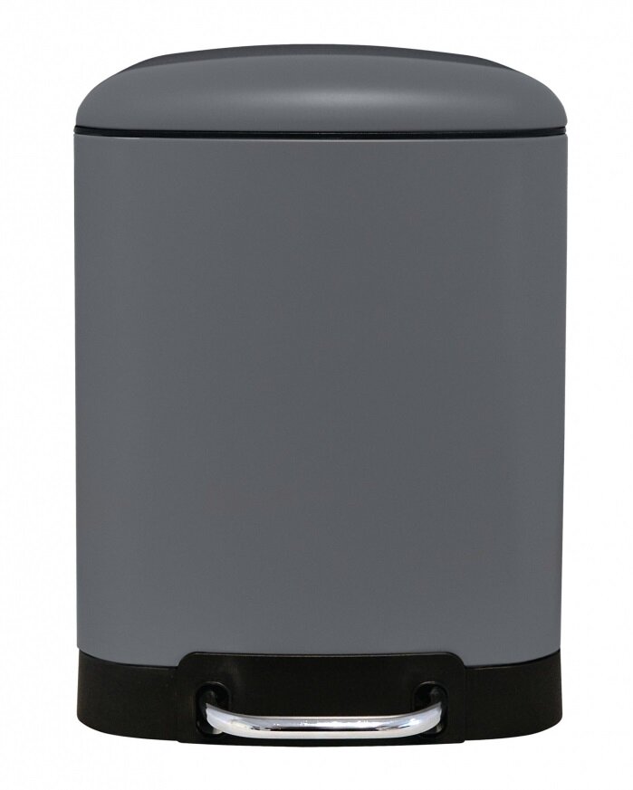 Изображение товара Ведро Ridder Nala 6 л с педалью, напольное, нержавеющая сталь, серый